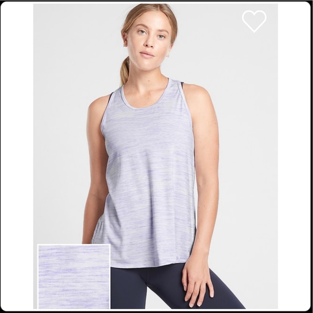 Athleta Essence spacedye tie back tank New